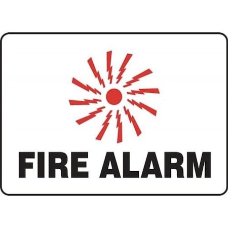 Accuform Safety Sign FIRE ALARM GRAPHIC 7 in MFXG407XP MFXG407XP